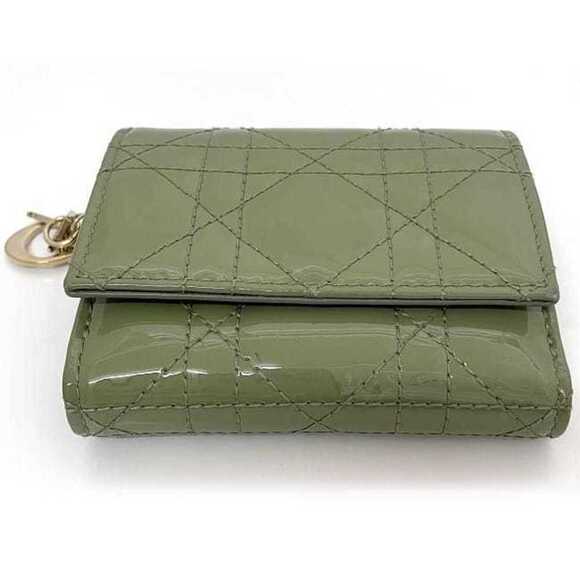 DIOR Green Leather Wallet - Picture 4 of 11